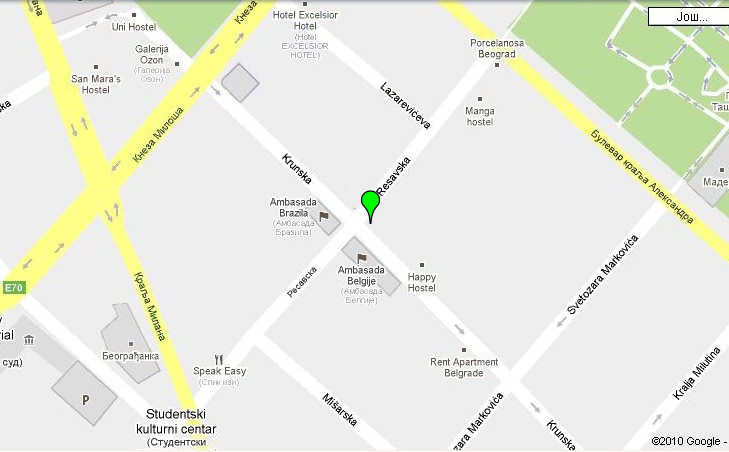mapa beograda krunska ulica Фонд за СОВО | Контакт mapa beograda krunska ulica